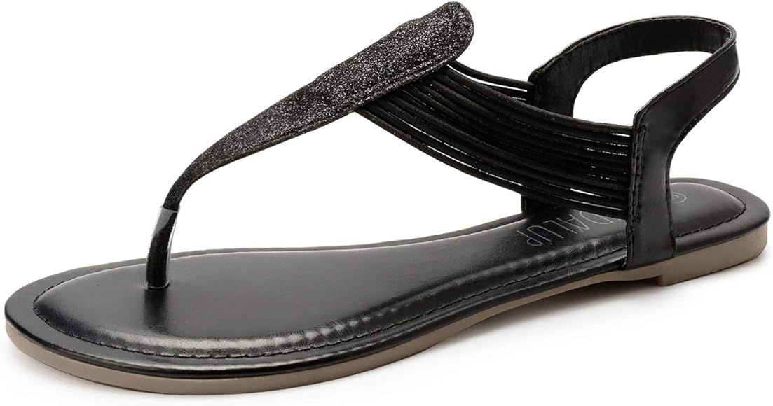 sandalup elastic flat sandals