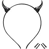 MOSTORY Dark Devil Horns Headband - Demon Horn Headband for Cosplay Photo Shoot Halloween