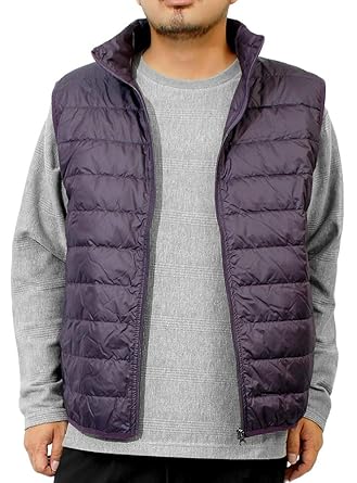 Amazon ダウンベスト メンズ 大きいサイズ インナーダウン 無地 迷彩