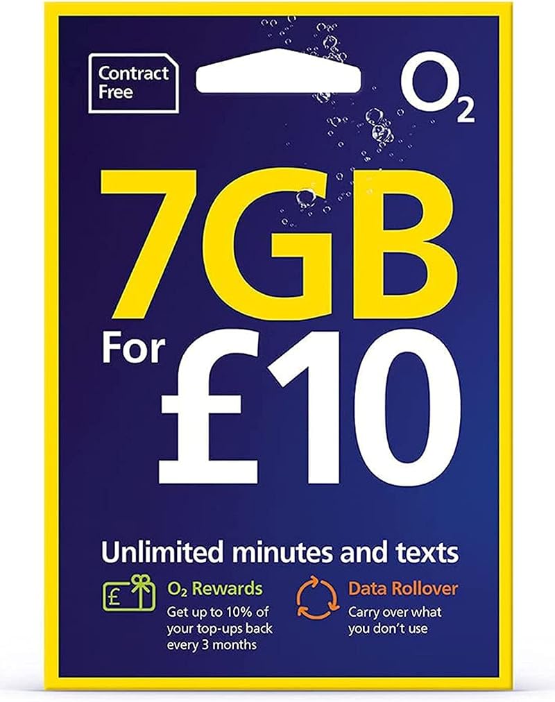 O2 Official Simple Pay As You Go SIM Card Standard Micro Nano Calls Texts