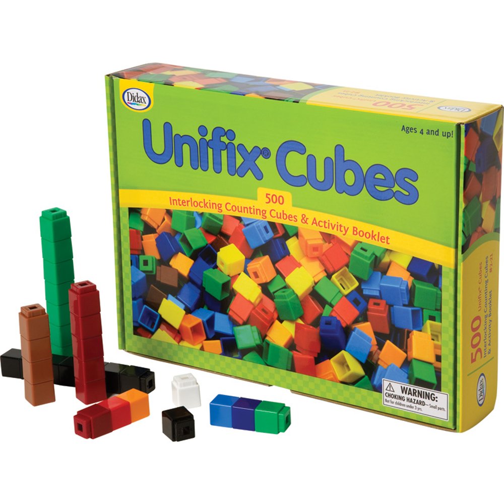 Unifix Cubes Box of 500 Assorted Colors Industrial