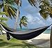 Gold Armour Camping Hammock - XL Double Hammock Portable Hammock Camping Accessories Gear for Outdoor Indoor with Tree Straps, USA Based Brand (Black and Gray)