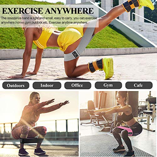 MOVOYEE-Exercise-Bands-for-Working-Out-Men-WomenWorkout-Elastic-Bands-Long-Fabric-Body-Resistance-Bands-Thick-Set-3-Loop-Fitness-Equipment-Fit-Home-Training-Gym-Booty-Legs-Arm-Butt-Hip-Yoya-Pilates