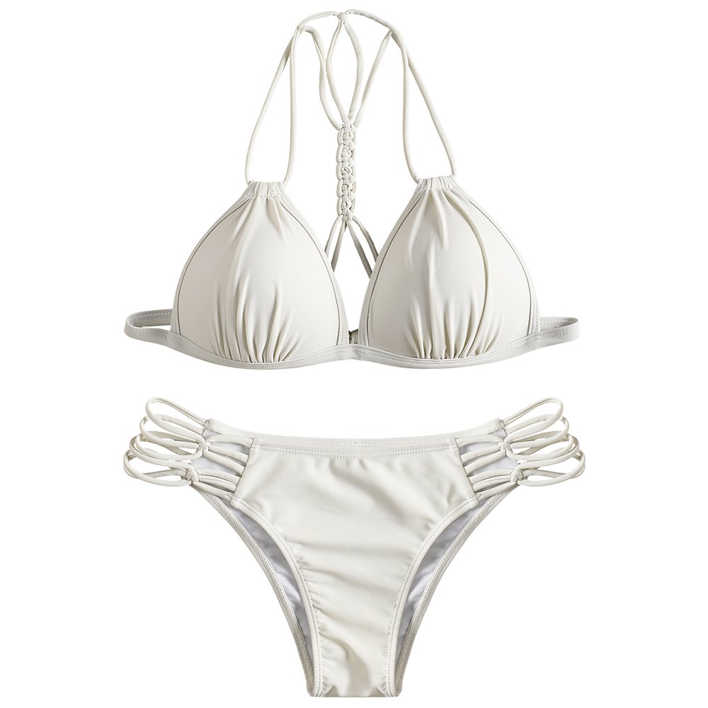 white cupped swimsuit