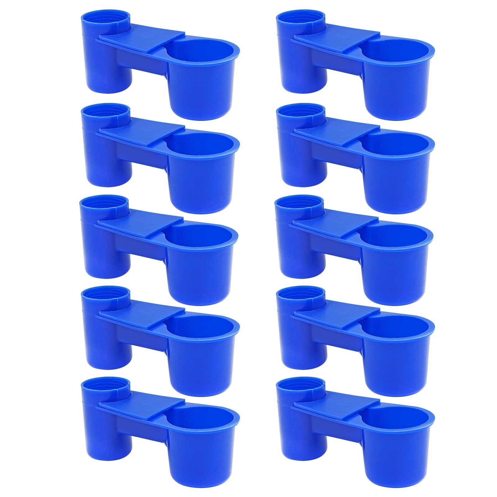10 pack Plastic Cola Bottle Style Bird Water Feeder Drinking Cup Feeding Trough Bird Cage Accessories Pigeon Parrot Livestocktool