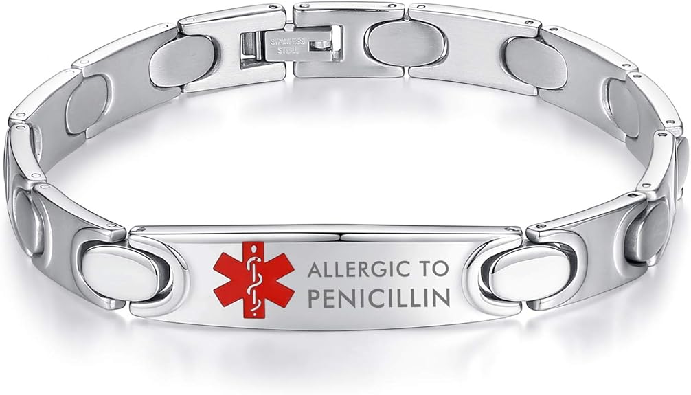 medical alert bracelet for allergies