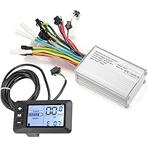 Keenso Elektrofahrrad Controller Set, Universal Elektrofahrrad 36/48V 250/ 350W Steuergerät LCD-Split-Meter Gasgriff für 36V‑84V Elektroroller