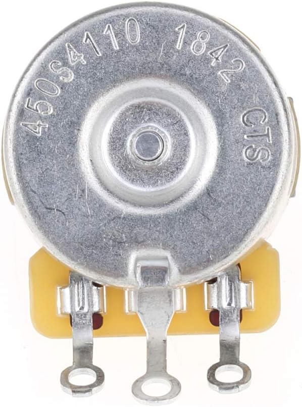 CTS 450 A500K Pot Standard Split Shaft 3/8 Inch 10% Audio Taper Potentiometer for Electric Guitar Bass, 34 inches - Image 3