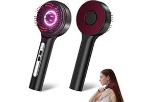 UOBOO Hair Growth Comb, 3 in 1 Hair Growth Brush Electric Scalp Massager Oil Applicator High Frequency Comb, IPX7 Waterproof Portable Head Massager for Home & Travel