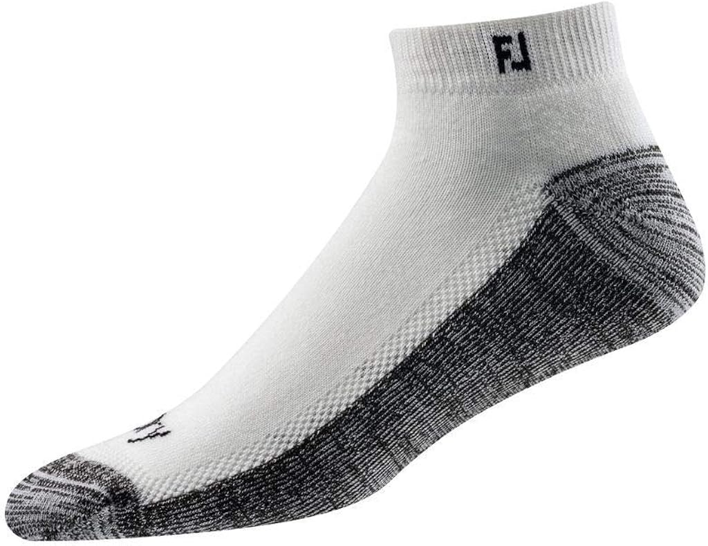 Footjoy Men's ProDry Lightweight Sports Socks White/Grey Amazon.co.uk