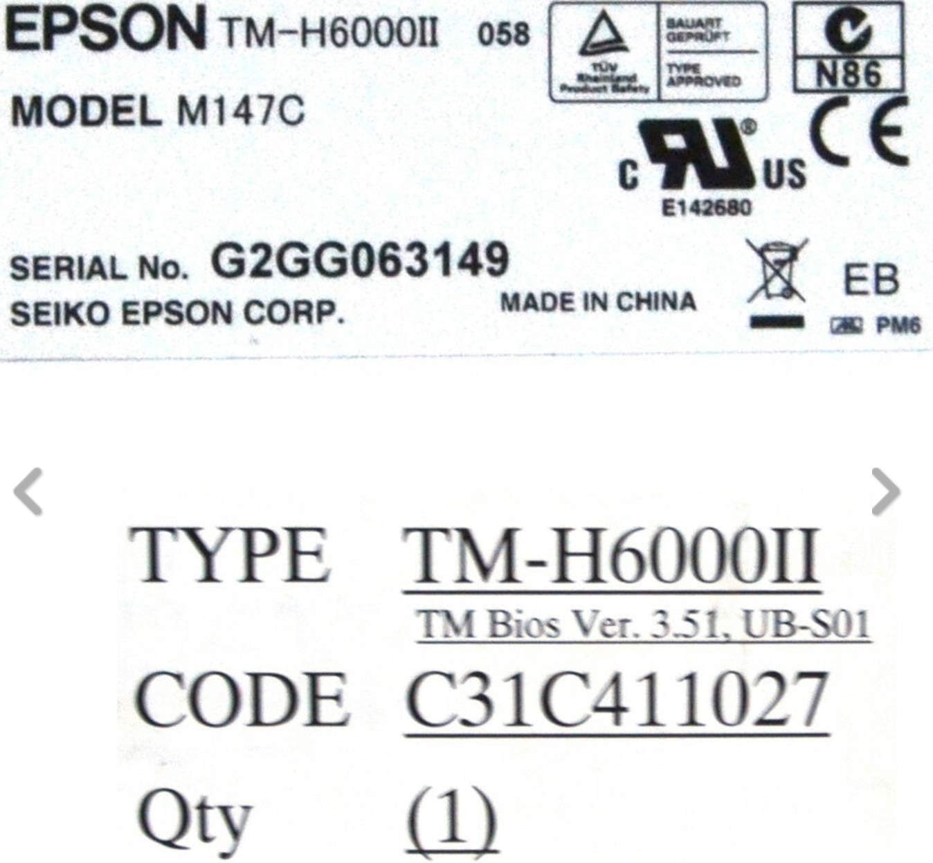 epson m147c