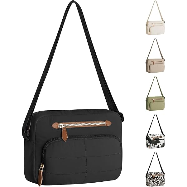 FyLybois Women’s Crossbody Purse – Cell Phone Bag, Oxford Fabric, Adjustable Strap (29.5-53.2"), Multiple Pockets, Water-Resistant, For Travel & Everyday