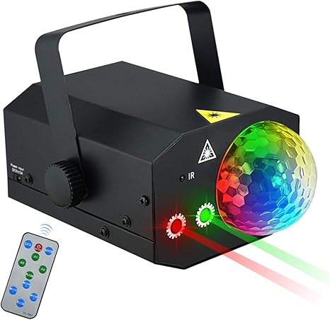 Sound Activated Party Lights Disco Ball Light Kuniwa 2 In 1 Laser