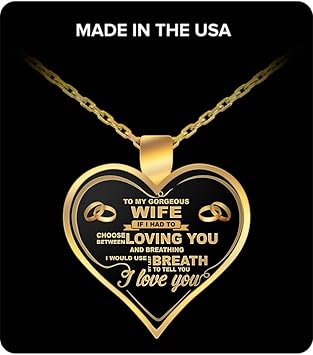 Amazon プレゼントにぴったり妻 妻誕生日ギフト To Myゴージャスなネックレス 妻誕生日ネックレス 妻誕生日ギフト 妻誕生日面白いネックレス Fahashan Store スポーツファングッズ