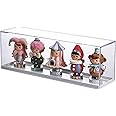 Clear Acrylic Display Case for Mini Funko Pop Figures,Desktop Storage Cabinet Organizer for Doll Toy Collectibles, Action Figures, Mini Figurines Dustproof Protection（11.8" L x 3.07" W x 4.13" H