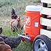 Versatile 4 Pack Red Chicken Water Cups with 1/2 inch PVC Mounting Hardware Poultry Waterer from Quail to Ducks