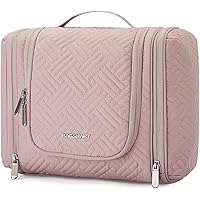 Toiletry Bag, BAGSMART Travel Toiletry Organizer with hanging hook, Water-resistant Cosmetic Makeup Bag Travel Organizer…