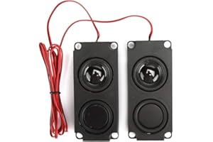 Wendry Loudspeaker,8Ω 5W Portable Heavy Bass Audio Cavity 40mm Magnetic Dual Speaker for TV Monitor,High Sensitivity,Great Performance