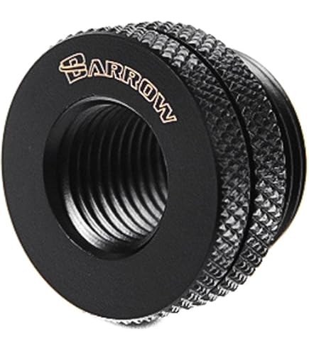 thumbnail image 2 of SDTC Tech 90-Degree Rotary Elbow Fitting For PC Water Cooling - G1/4 Male To Female, Nickel-Plated Brass, Black 2 of 14