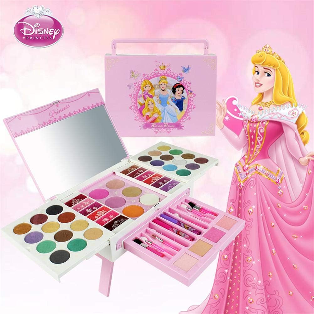 Disney 56pcs Princess Kit De Maquillage De Filles avec Mirror Lavable