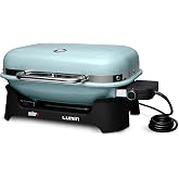Weber&reg; Lumin Portable Grill, Outdoor Electric Grill, BBQ Grill, Ice Blue | High‑Heat Outdoor Electric BBQ Reaching 600&deg;F for Searing, Smoking, Steaming &amp; Warming - Ideal for Small Spaces &amp; Travel