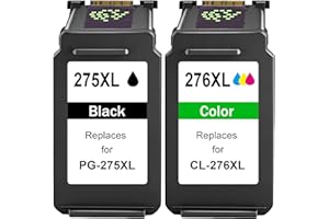 PG-275 XL/CL-276 XL Replacement for PIXMA TS3720 Ink Cartridges Compatible for Printer Ink 275 276 XL Ink Cartridges for PIXM