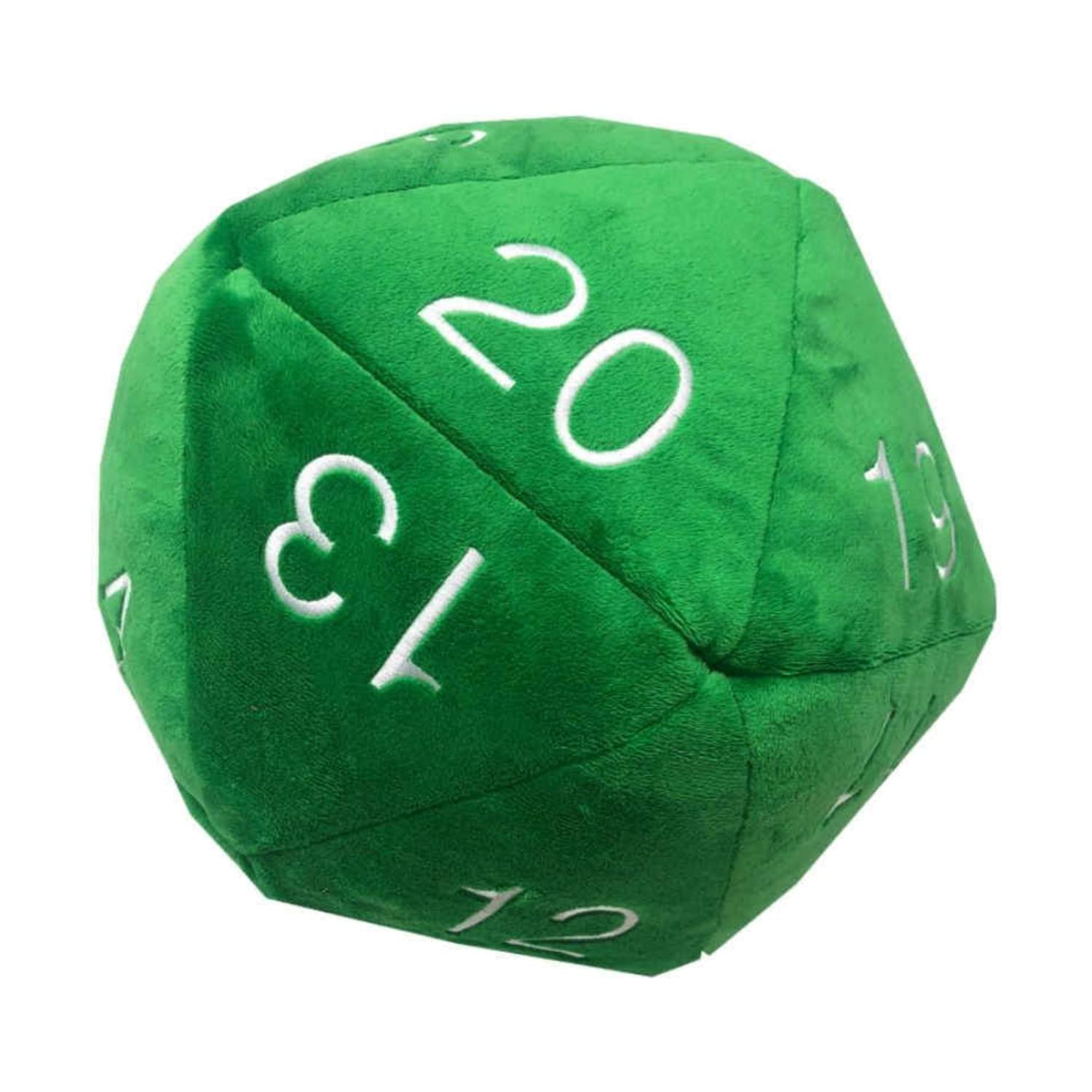 Ultra Pro E-15234 Jumbo D20 Novelty Dice Plush-Green with White Numbering