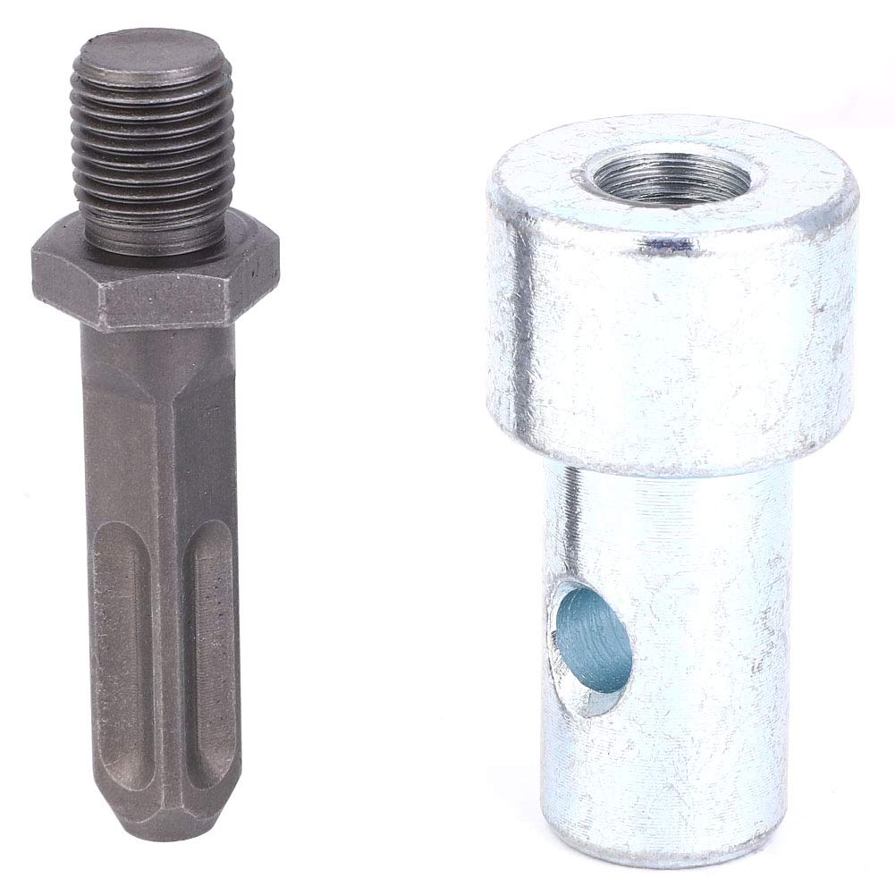 Square 4-Point Electric Hammer Adapter, Drill Bit Adapter for Earth Auger Use, Heavy Duty DIY Tool for Garden Drilling Projects