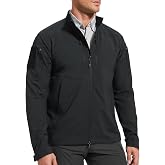 VisionTac Men&rsquo;s Lightweight Stretch Tactical Jacket for Work Military EDC | Water-resistant Moisture-Wicking Spring Fall Windbreaker, with Multi-Pockets, for Hiking, Hunting, Urban Daily, Outdoor Work