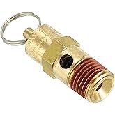 PATIKIL 1/4" Male NPT Safety Valve, Air Pressure Release Valve for Air Compressor, 150PSI Set Pressure