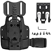 WGLILO Drop Flex Adapter and QLS 19 22 for Quick Lock System Kit with Single Strap Platform Leg Guard for Holsters
