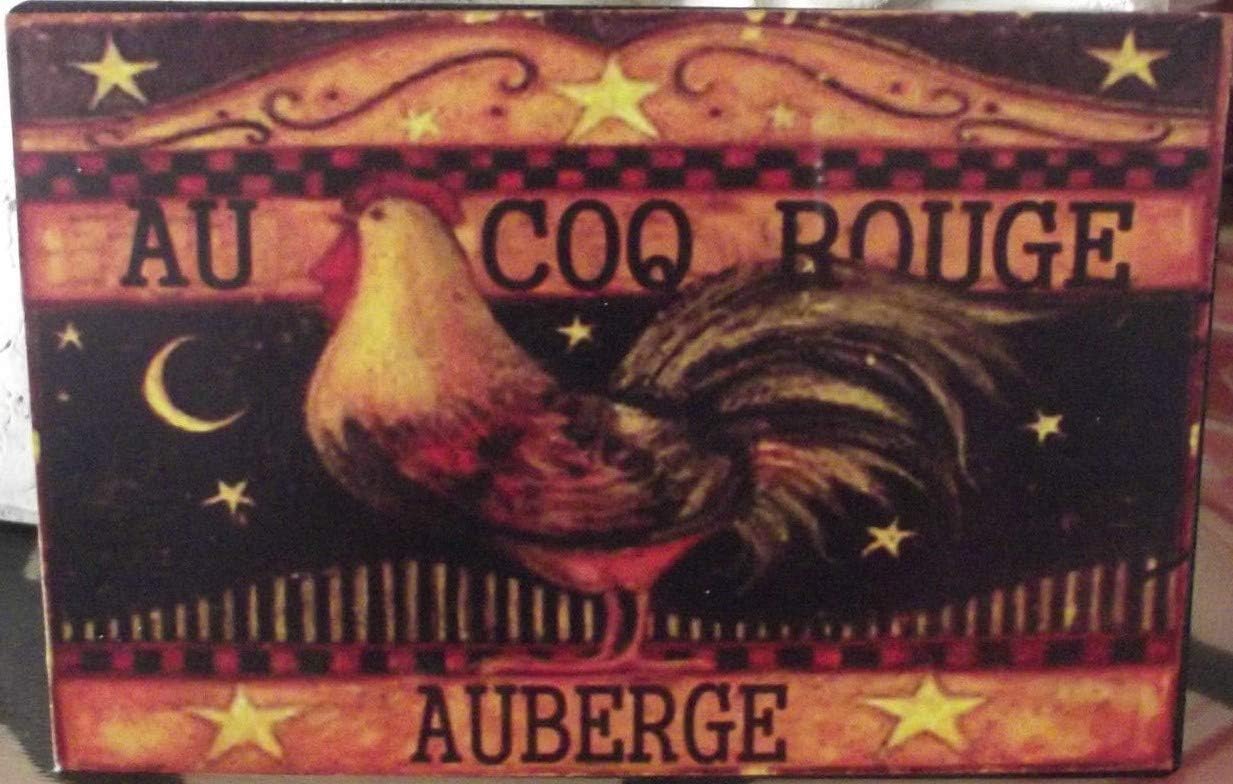 Auberge du Coq Rouge "Plate 15 x 10 cm