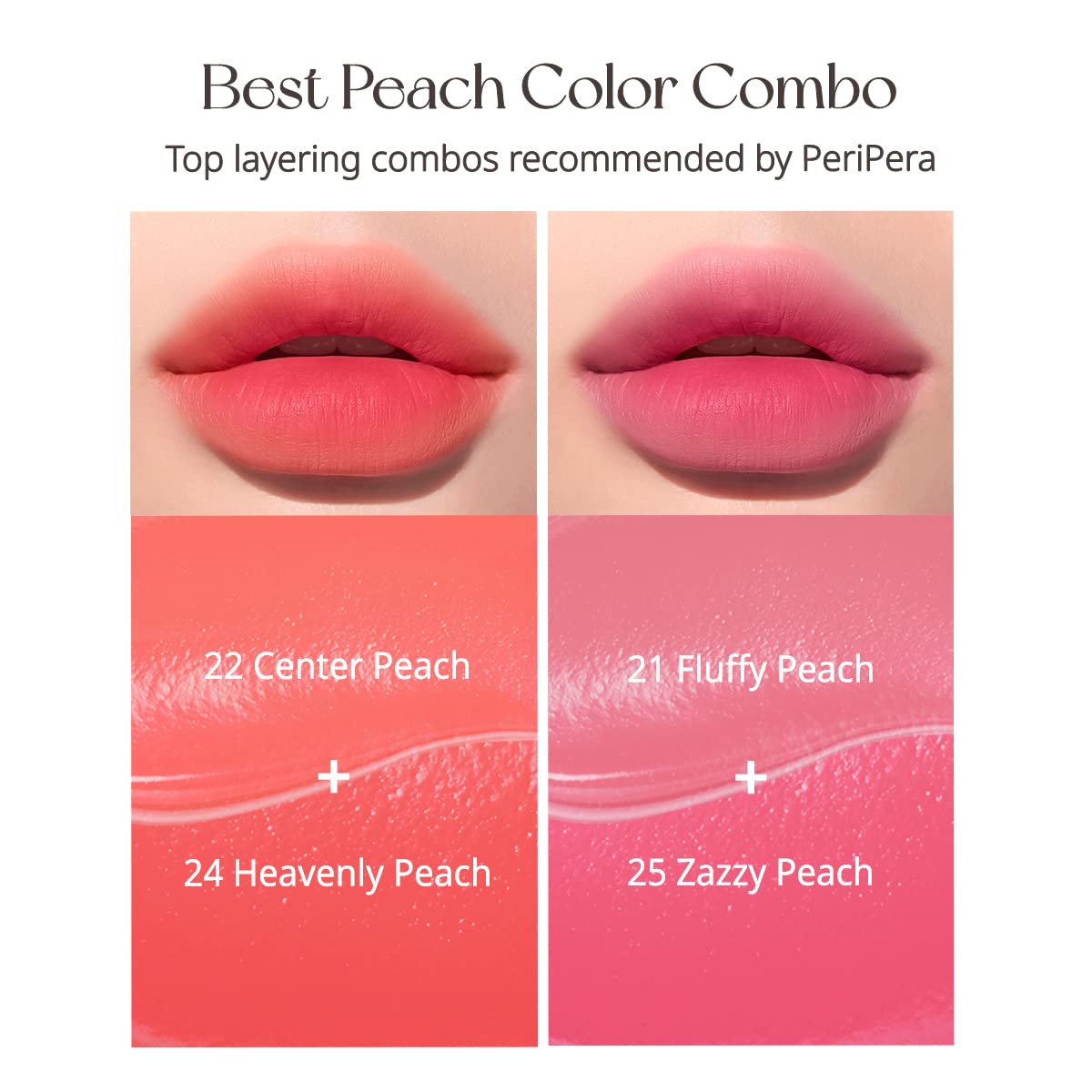 Peripera Ink Airy Velvet Lip Tint | High-Pigmentation, Lightweight, Soft, Moisturizing, Not Animal Tested (021 FLUFFY PEACH)