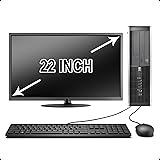 HP Elite Desktop Computer Package - Windows 10 Professional, Intel Quad Core i5 3.2GHz, 8GB RAM, 500GB HDD, 22inch LCD Monito