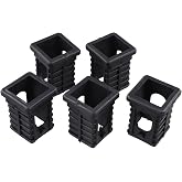 Square Tube Reducer Sleeve 50mm To 38mm, Fitness Equipment Inner Adapter Plastic Insert For Gym Machine Tubing Size Conversion, Power Rack Frame Bushing