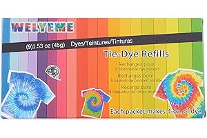 WELYEME Tie-Dye Refills 9 Packets (Rainbow)