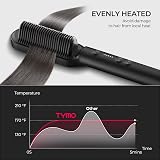 TYMO Hair Straightener Brush UK 2-in-1 Anti-Scald 5 Temp 130-210C Black view 7