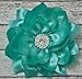 Silk Peony Flower Handcrafted Hair Clip Rhinestone Bridal Bridesmaid Flower Girl Hair Accessory