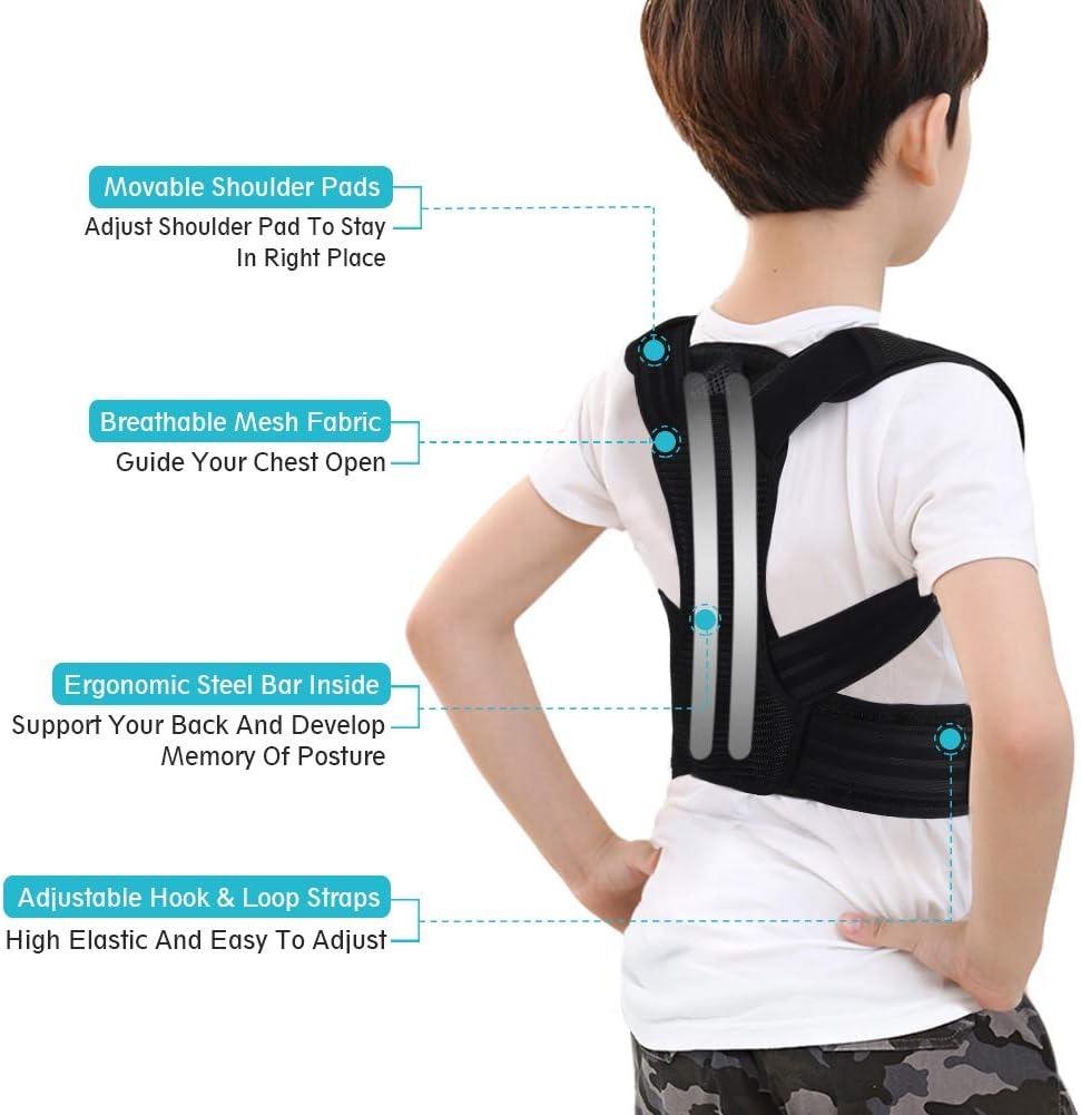 Posture Corrector for Kids Teenagers, Spinal Support Back Posture Brace ...