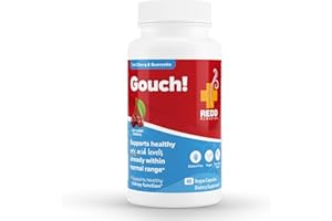 Redd Remedies, Gouch!, Supplement Support for Joints and Uric Acid Levels, Encourages a Healthy Inflammatory Response, Tart Cherry & Quercetin, 60 Vegan Capsules