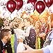 12 Inch Latex Burgundy Balloons Wine Balloons Confetti Balloons for Wedding Bridal Shower Birthday Party Anniversary Decoration & Women Party,110 Piece