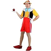 Authentic Enchanting Disney's Pinocchio Adult Costume for Disney Fans | Ideal for Halloween, Cosplay Events.