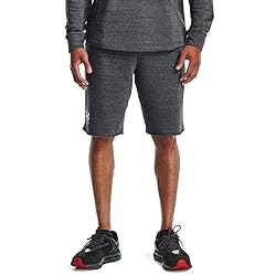 Under Armour Mens Rival Terry Shorts , Pitch Gray
