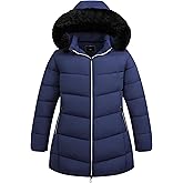 Pefflarge Women's Plus Size Winter Windproof Warm Down Coats Waterproof Thicken Hooded Fashions Puffer Jacket