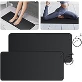 Urvoix Grounding Mat for Feet, 12.5" x 29"(2Pack) Earth Mat Grounding Pad for Sleep, Boost Energy & Wellness, Earth Therapy, Grounding at Home, Office, Work | Includes Conductive Test Pen