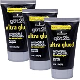 (3Pack) [GOT 2B] ULTRA GLUED INVINCIBLE STYLING GEL 1.25OZ