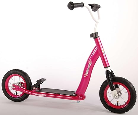 Roller Volare pink 10 Zoll Kinder Scooter mit Bremse und Luftbereifung