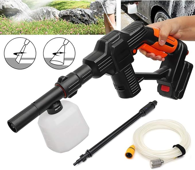 Spray High Pressure, 130 PSI Car Washer Cordless WaterGun Sprayer