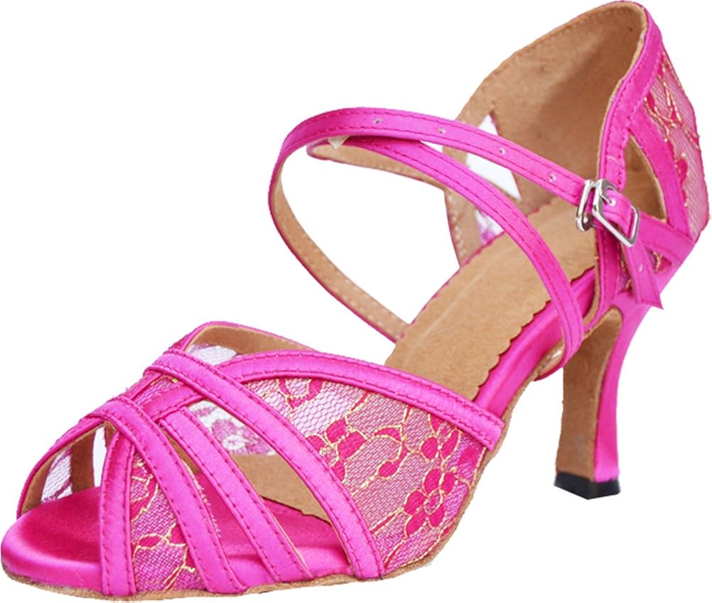 Womens Latin Ballroom Shoes Body Strap PeepToe