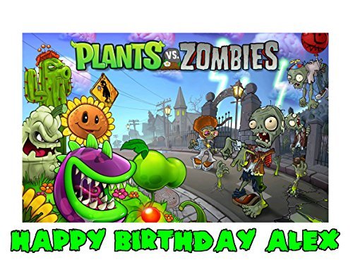 Plants Vs Zombies Edible Image Photo Sugar Frosting Icing Cake - Want ...
